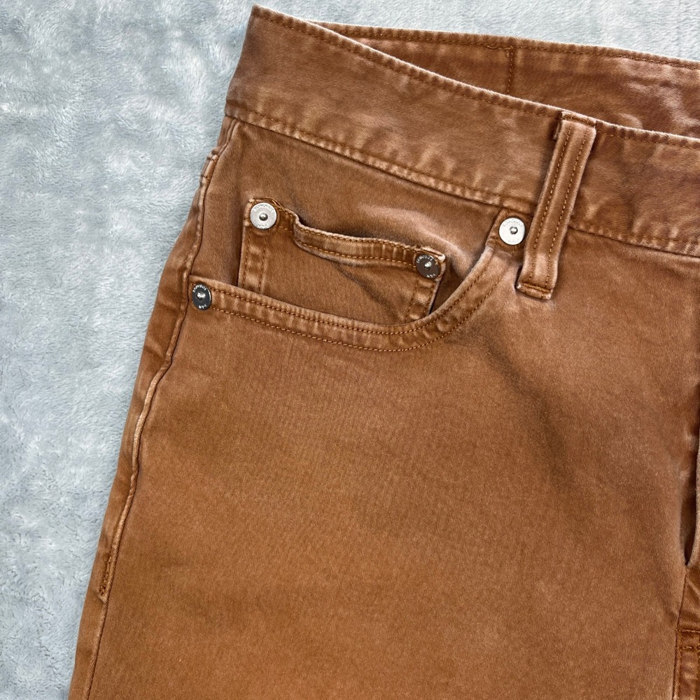 Bonobos Slim Taper Pants Jeans Mens 28x30 Brown Olimpias Italian Cotton Chinos - Picture 4 of 15